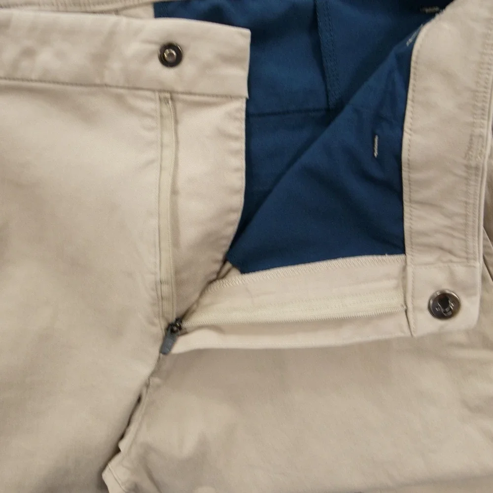 Birddogs Boom Boomstick Pants Beige Chino Flat Front Golf Mid Rise
